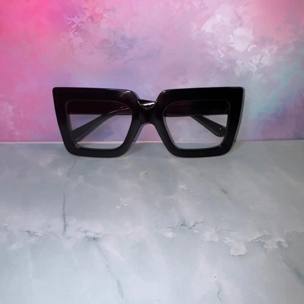 Black Square Biz Fashion Glasses